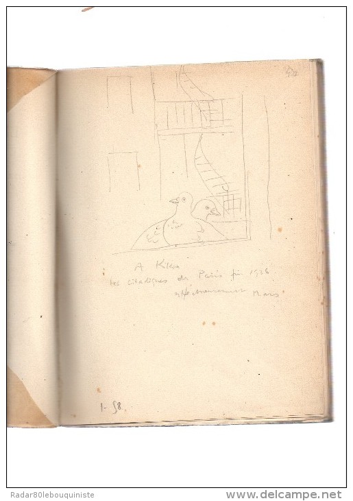 Les Bucoliques De Virgile.77 Pages.1934.exemplaire N°150/750 .1 Dessin Au Crayon De Papier Dédicacé Sur La Page De Garde - Autres & Non Classés