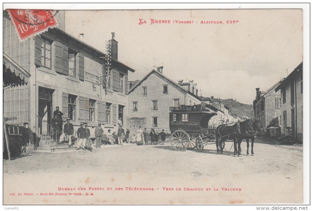 LA BRESSE : (88) Bureau Des POSTE Et TELEGRAPHE. Vers Le Chajoux Et La Vologne - Other & Unclassified