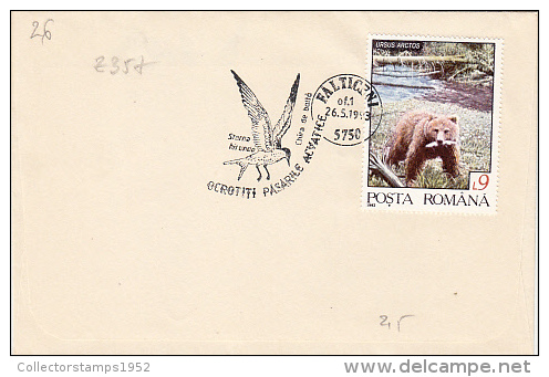 9509- COMMON TERN, MARINE BIRD, SPECIAL COVER, 1993, ROMANIA - Albatros & Stormvogels