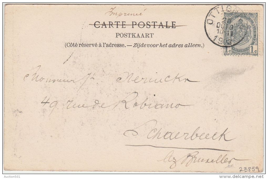 23859g  CHATEAU  - EGLISE - Ottignies - 1903 - Ottignies-Louvain-la-Neuve