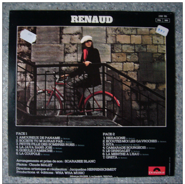 RENAUD - VINYLE 33 T - Réf. 2393 105 - POLYDOR - Année 1975 - Autres - Musique Française