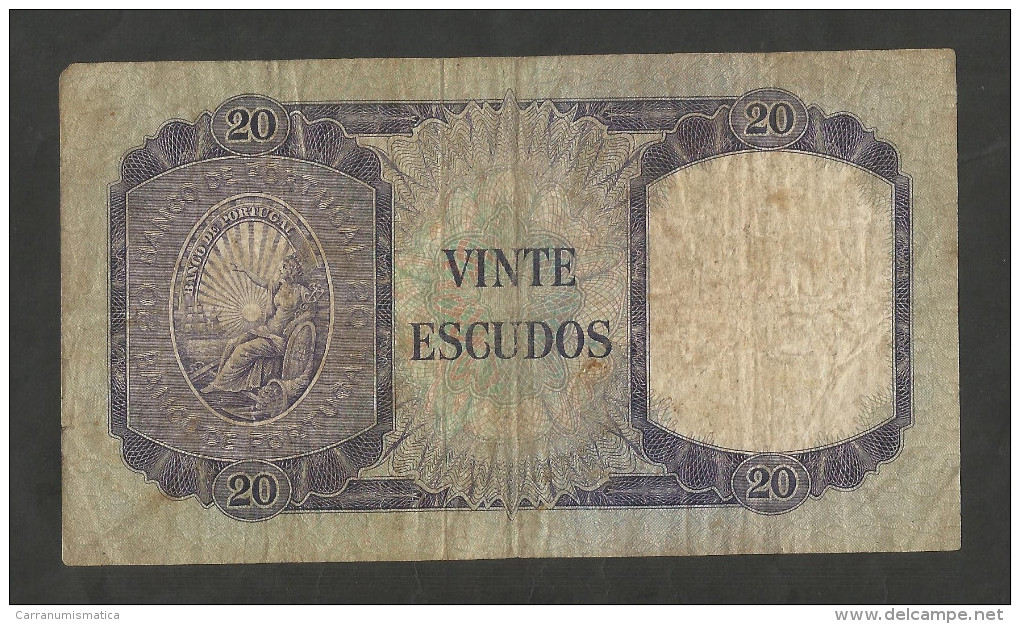 PORTUGAL - BANCO De PORTUGAL - 20 ESCUDOS (1960) - A. L. De MENEZES - Portugal