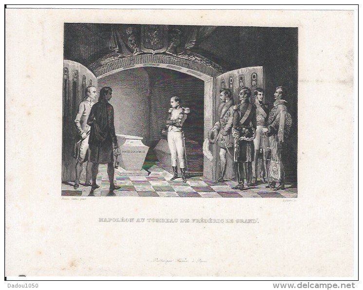 Napoléon Au Tombeau De Fréderic Le Grand - Lithographies