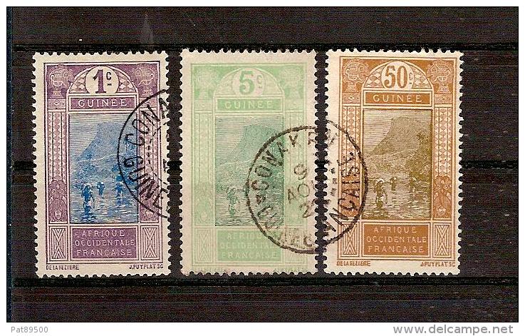 GUINEE Française  Lot De 3 Timbres Oblitérés //  Livraison En Vrac Sans Présentoir / - Oblitérés