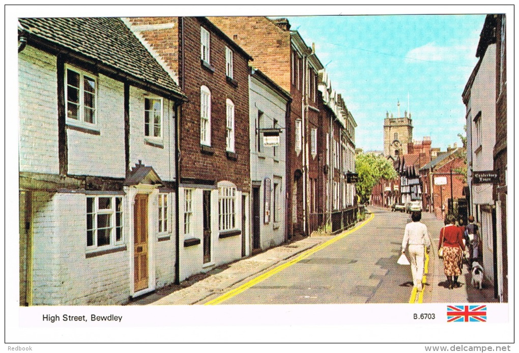 RB 1009 - Worcestershire Postcard -  Old High Street - Bewdley - Sonstige & Ohne Zuordnung