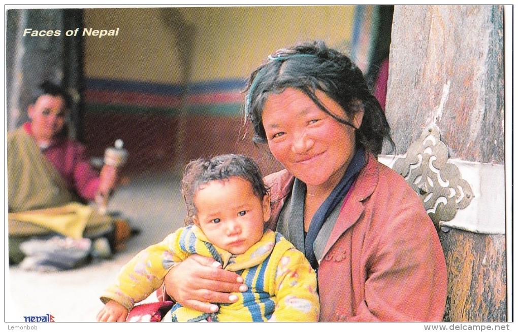 Faces Of Nepal, Mother With Child, 2002 Used Postcard [14594] - Nepal