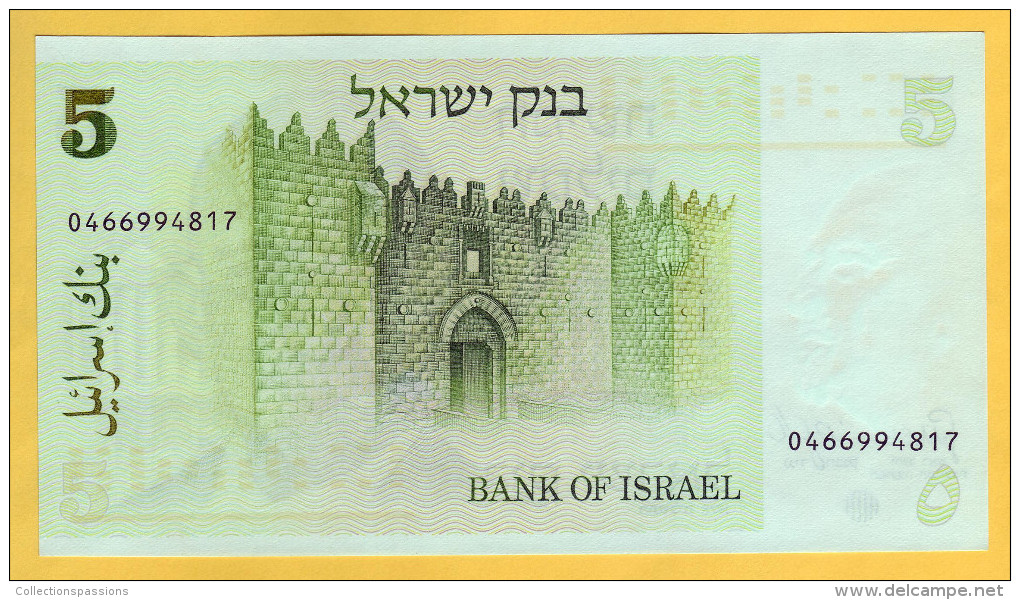ISRAEL - Billet De 5 Sheqalim. 1978. Pick: 44. NEUF - Israel