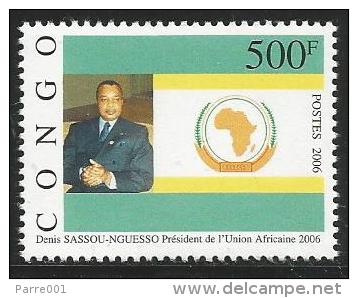 Congo 2006 President Sassou-Nguesso African Union Mint - Neufs