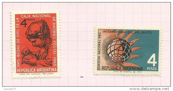 Argentine N°697 à 699, 701, 702, 704 Neufs Avec Charnières Côte 3.20 Euros - Unused Stamps