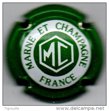 C1413 - MARNE ET CHAMPAGNE - 5a - Vert Et Blanc, Lettres épaisses - Other & Unclassified