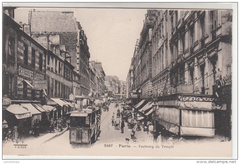 75 - PARIS / FAUBOURG DU TEMPLE - Paris (03)