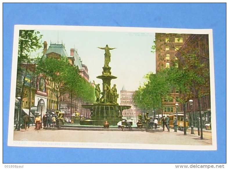 Fountain Square And Tyler Davidson Fountain , Cincinnati  ::: Animation - Tramways - Cincinnati