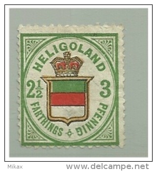 GERMANY - Heligoland - Nr&ordm; 17 - No Gum - Reprint/forgery - Heligoland