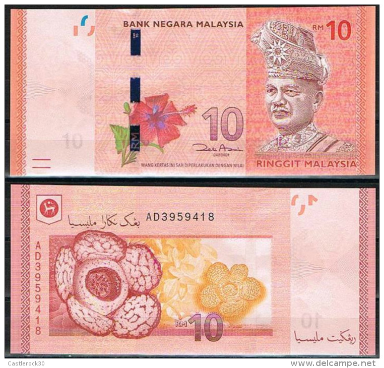 O) 2012 MALAYSIA, BANKNOTE POLYMER, FULL SERIE OF 1 RINGGIT, 5 RINGGIT, 10 RINGGIT, 20 RINGGIT, 50 RINGGIT, 100 RINGGIT, - Maleisië