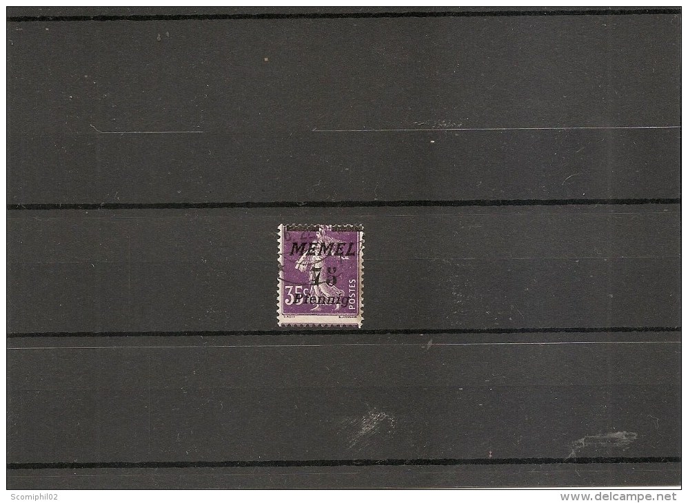 Memel ( 55 Oblitéré -Curiosité: Piquage à Cheval à Voir) - Used Stamps