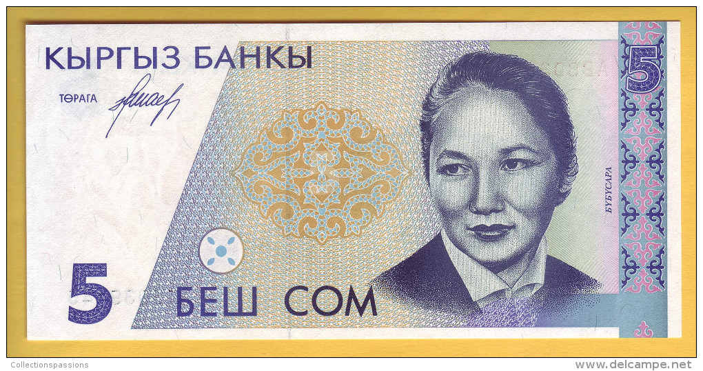 KIRGHIZSTAN - Billet De 5 Som. 1994. Pick: 8. NEUF - Kirghizistan