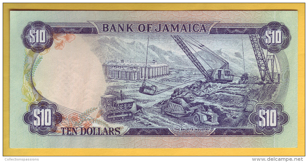 JAMAIQUE - Billet De 10 Dollars. 1977. Pick: CS2. 7500 Exemplaires. NEUF - Jamaique