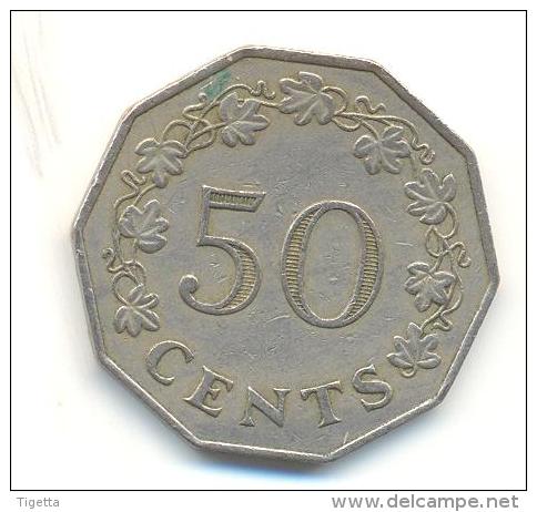 MALTA 50 CENT 1972 - Malte