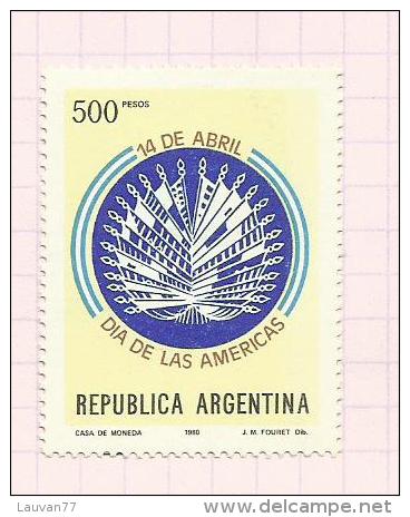 Argentine N°1211, 1214, 1222, 1223 Neufs Avec Charnières Côte 3.35 Euros - Unused Stamps