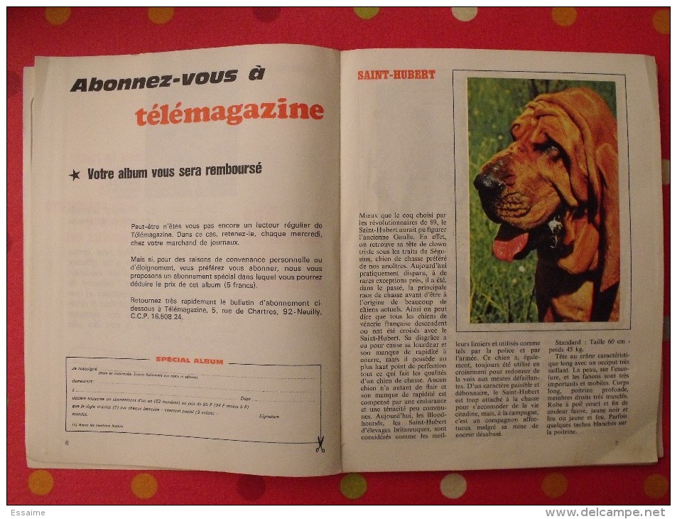 Album D'images Télémagazine. Collection Chiens Et Chats. 1972. Complet - Albums & Catalogues