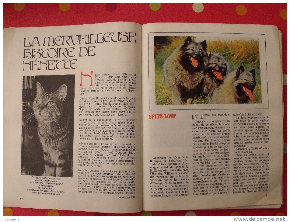 album d'images Télémagazine. collection Chiens et chats. 1972. Complet