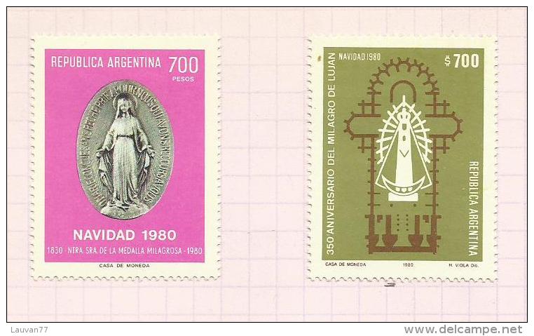 Argentine N°1234, 1235, 1244, 1245 Neufs Avec Charnières Côte 3.00 Euros - Unused Stamps