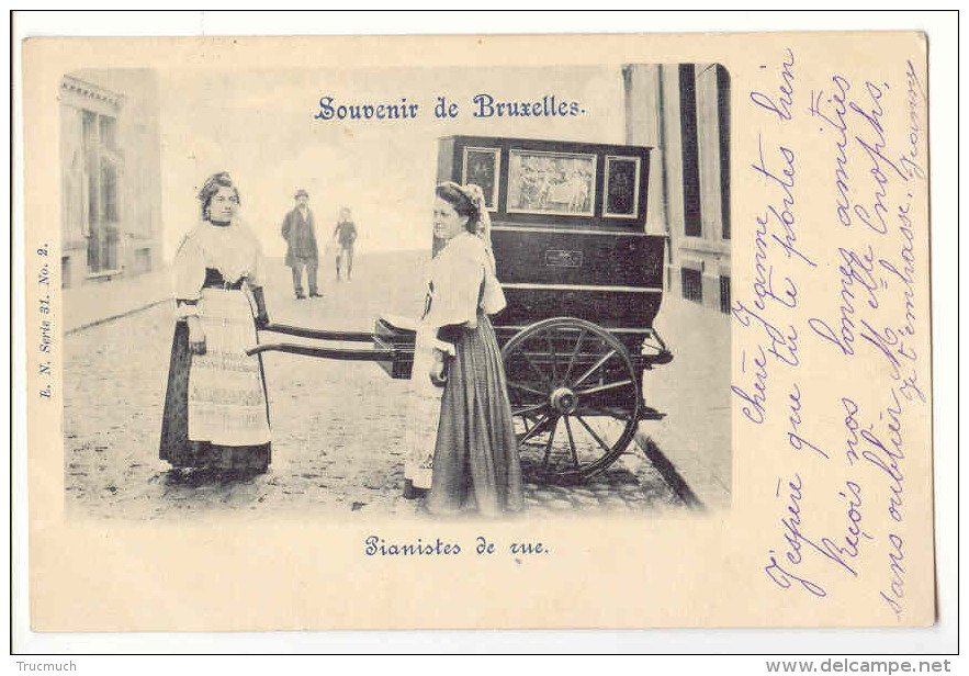 E2325 - BRUXELLES  -  Pianistes De Rue  *Nels Série 31 N° 2**1900* - Ambachten