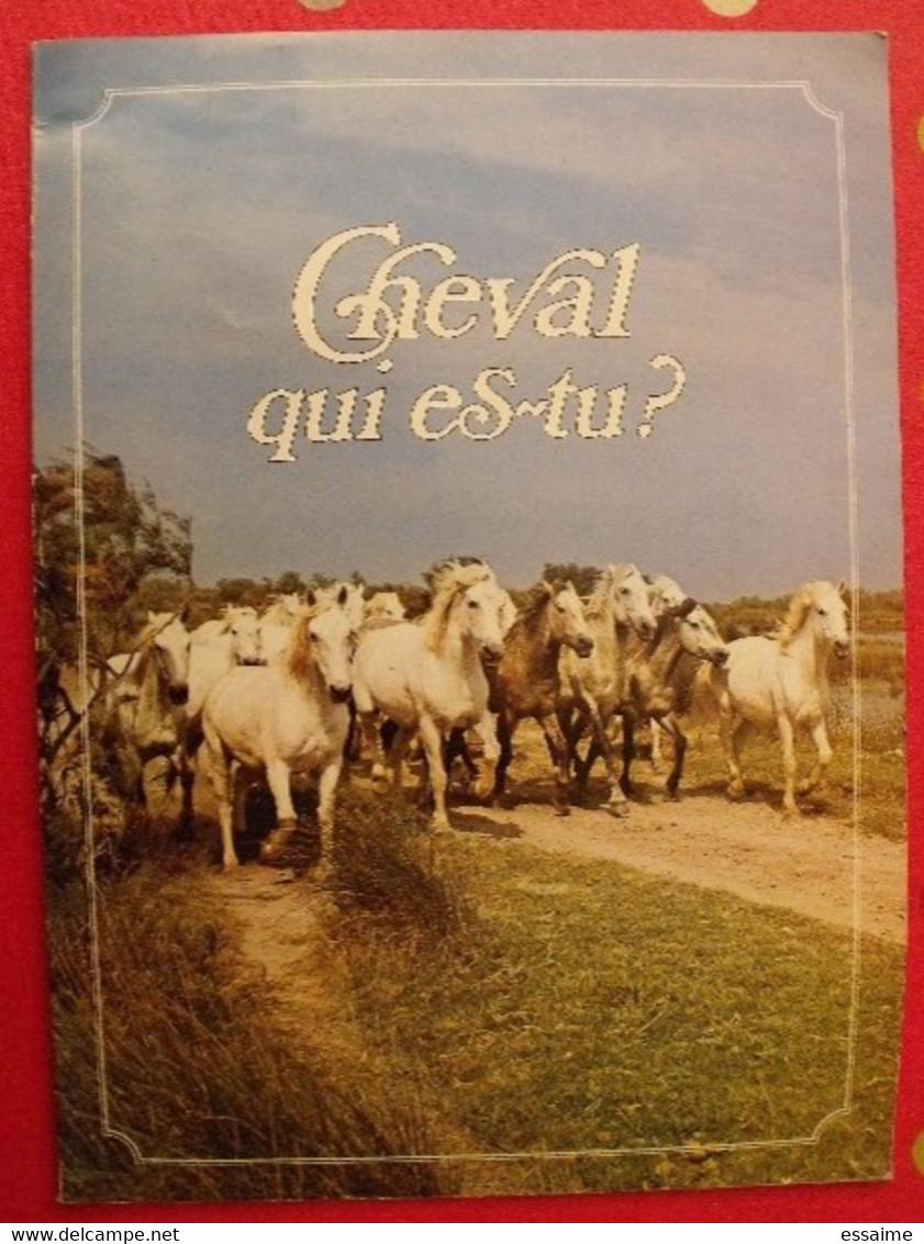 Album D'images Collées "Cheval Qui Es-tu ?". Complet. Vers 1970-80 - Sammelbilderalben & Katalogue