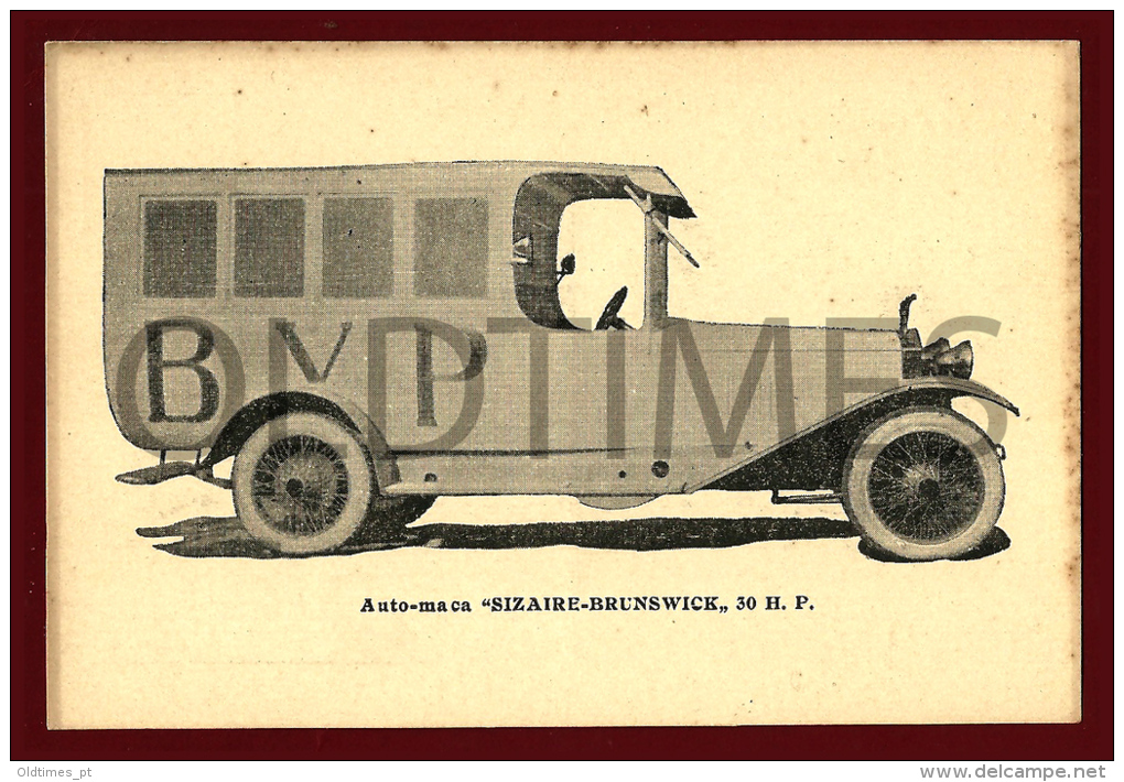 PORTUGAL - BOMBEIROS VOLUNTARIOS DO PORTO - AUTO-MACA SIZAIRE-BRUNSWICK - 1920 PC - Trucks, Vans &  Lorries