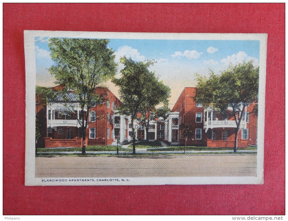 - North Carolina> Charlotte   Blandwood  Apartments ---- ----------ref 1643 - Charlotte