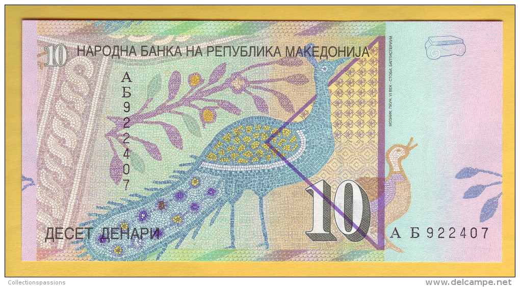 MACEDOINE - Billet De 10 Denari. 8-09-1996. Pick: 14a. NEUF - North Macedonia