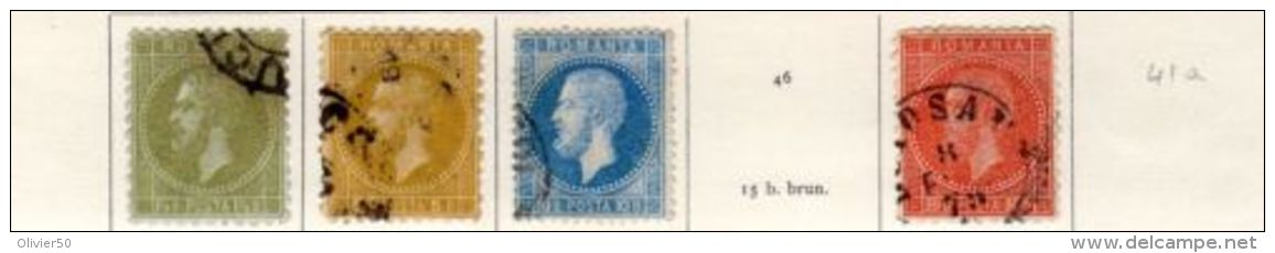Roumanie (1876) - Lot D'Oblitérés - 1858-1880 Moldavie & Principauté