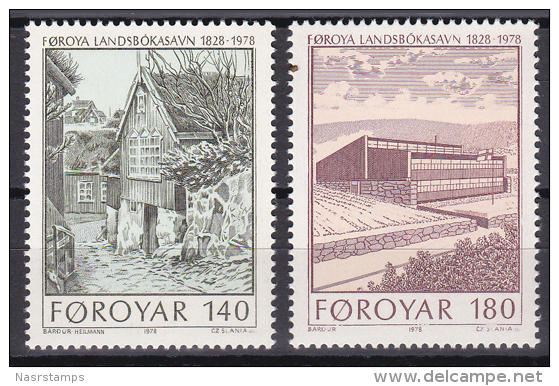 Faroe Islands - Foroyar - 1978 ( Completion Of New Library Building ) - MNH (**) - Féroé (Iles)