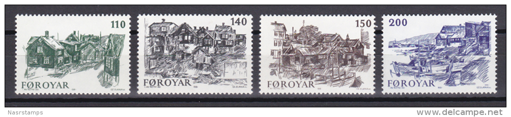 Faroe Islands - Foroyar - 1981 - ( Sketches Of Old Torshavn By Ingalzur Reyni ) - MNH (**) - Faroe Islands