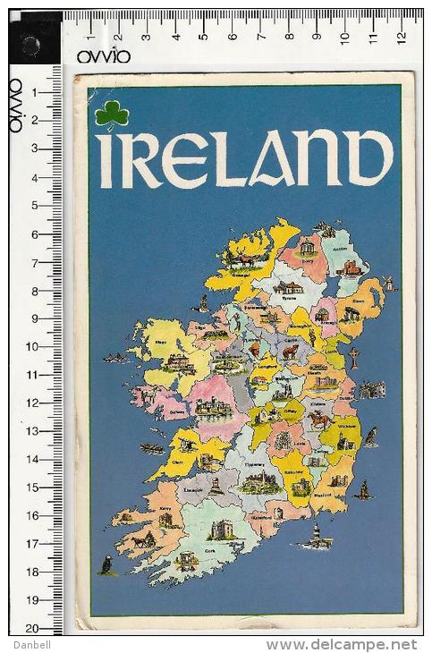 IRLANDA) - Le 26 CONTEE DELL'EIRE -  Viaggiata Formato Grande - Altri & Non Classificati