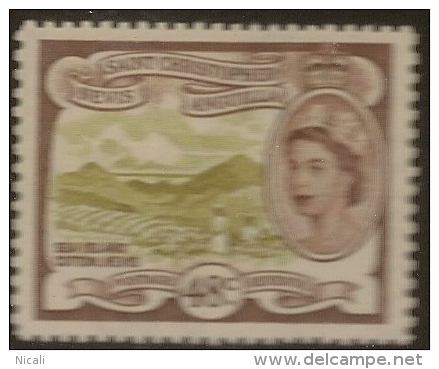 ST KITTS 1954 48c QEII SG 115 HM #KV175 - St.Christopher-Nevis-Anguilla (...-1980)