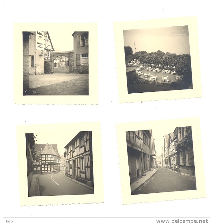 4 Fotos ( +/- 5,5 X 5,5 Cm) Von UNKEL A/Rhein 1955 (b158) - Lieux