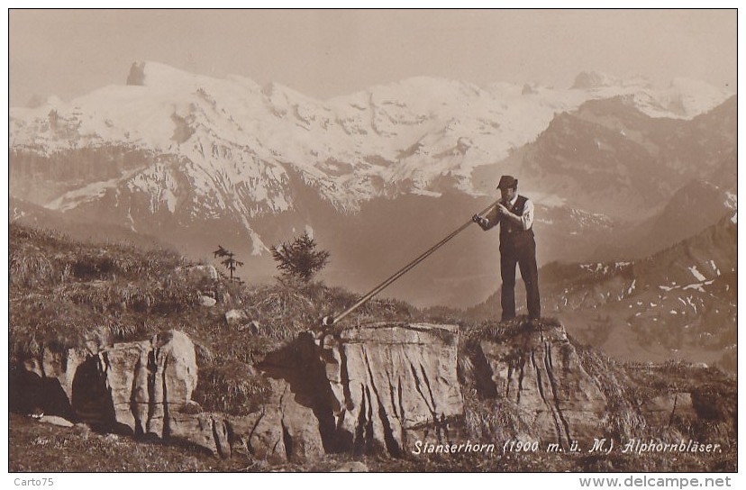 Suisse -  Montagne De Dallenwill - Stanserhorn - Alphornbläser - Musique Folklore - Stans