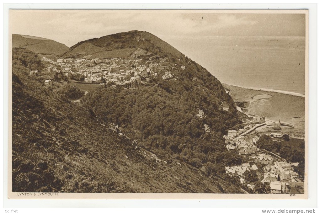 Devon         Lynton & Lynmouth            Vue Générale - Lynmouth & Lynton