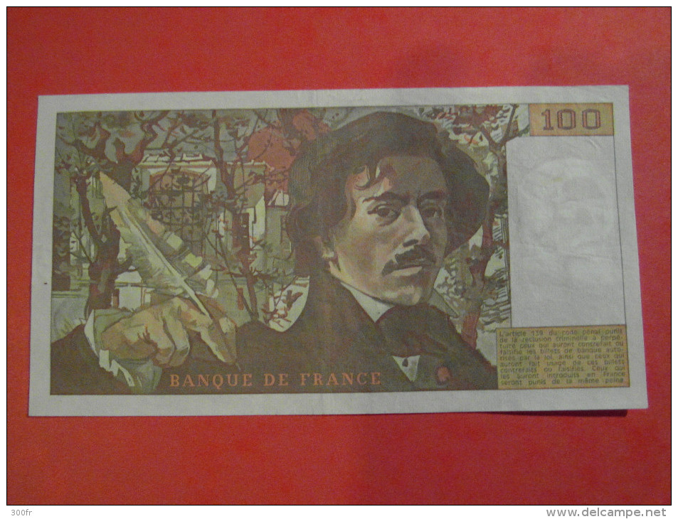 Billet Français 100 Francs Eugéne Delacroix 1983 - 100 F 1978-1995 ''Delacroix''