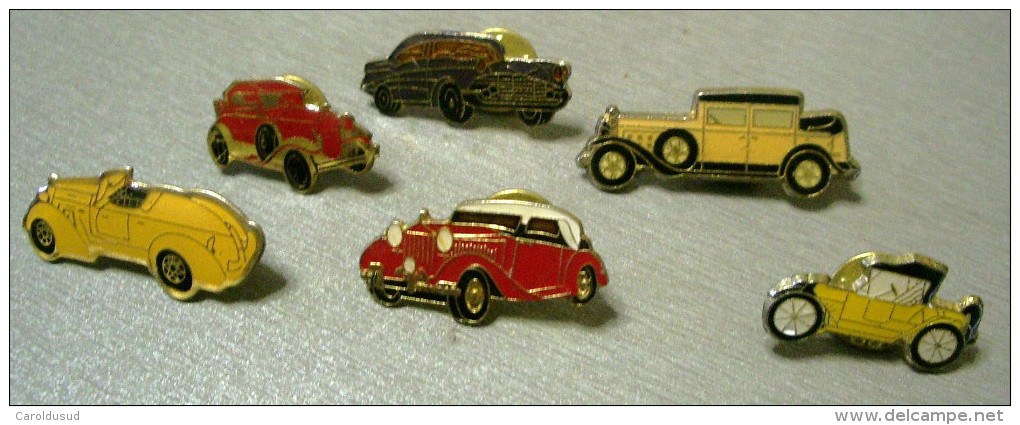 Beau Lot 9X Pins Pin's  MOYEN DE TRANSPORT VOITURE TACOT TGV TRAIN MOTO AVION - Loten