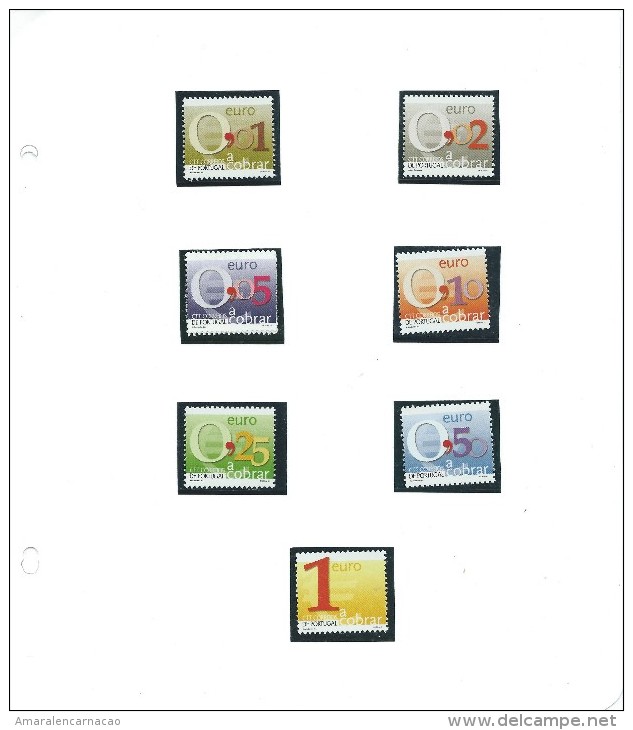 TIMBRES - STAMPS - PORTUGAL - 2002 (SYMBOLE D´EURO) - PORTEADO - CHANGE - TIMBRES NOUVEAU - Autres & Non Classés