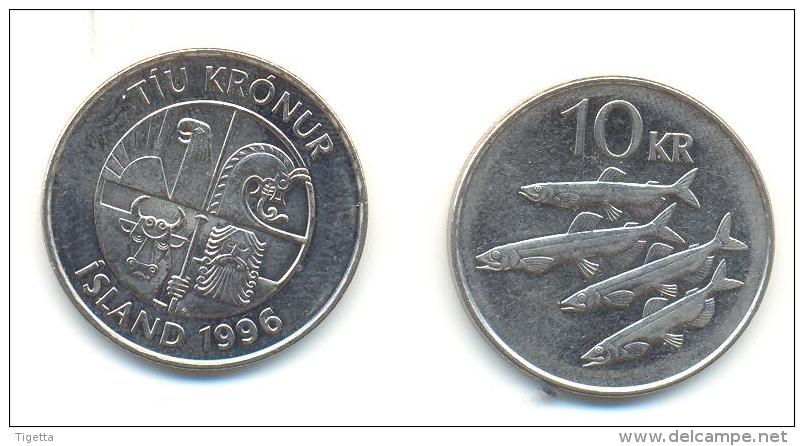 ISLANDA  10 Kronur 1996 - Iceland