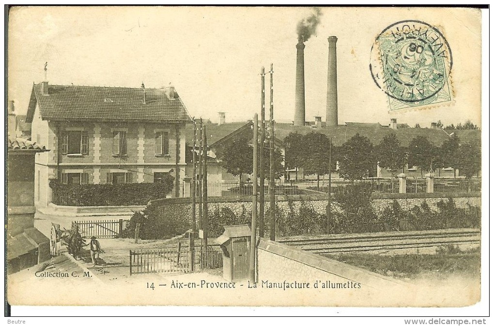 CPA AIX EN PROVENCE La Manufacture D'allumettes 11298 - Autres & Non Classés