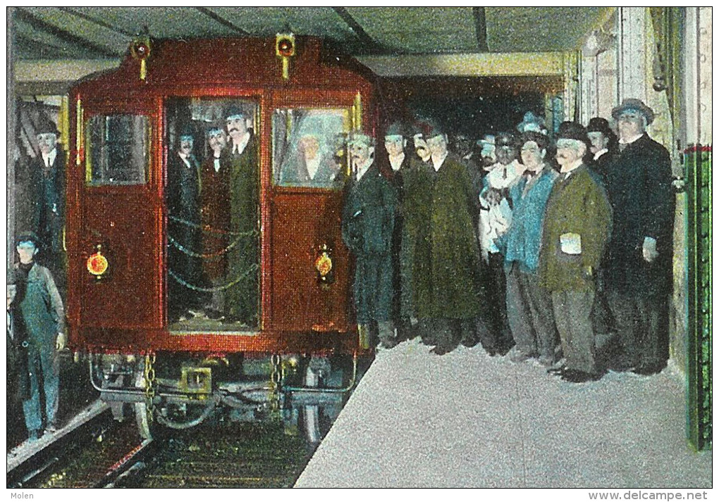 NEW YORK CITY 1909 BOROUGH HALL RAILROAD STATION * TUBE METROPOLITAIN - GARE METRO Train   Y62 - Trasporti