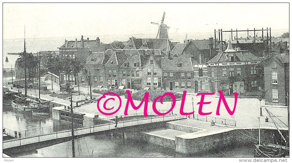 VLISSINGEN MARINEBRUG & WIJNBERGSCHE KADE Windmolen Molen Moulin à Vent  BOOT - BATEAU De PECHE M94 - Vlissingen