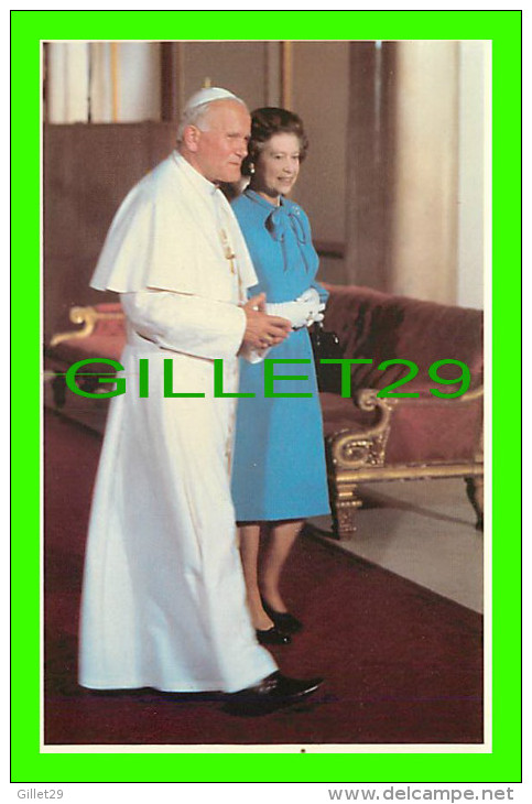 ROYAL FAMILIES - ELIZABETH, THE MARBLE HALL, BUCKINGHAM PALACE - PAPAL VISITE 1982 - PRESCOTT PICKUP & CO - - Familles Royales