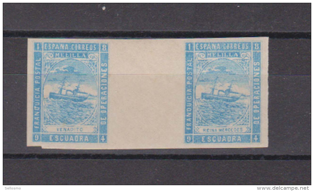1894 Edifil 9s + 10s,con Interpanel,sin Fijasello,nuevo        #798 - Military Service Stamp