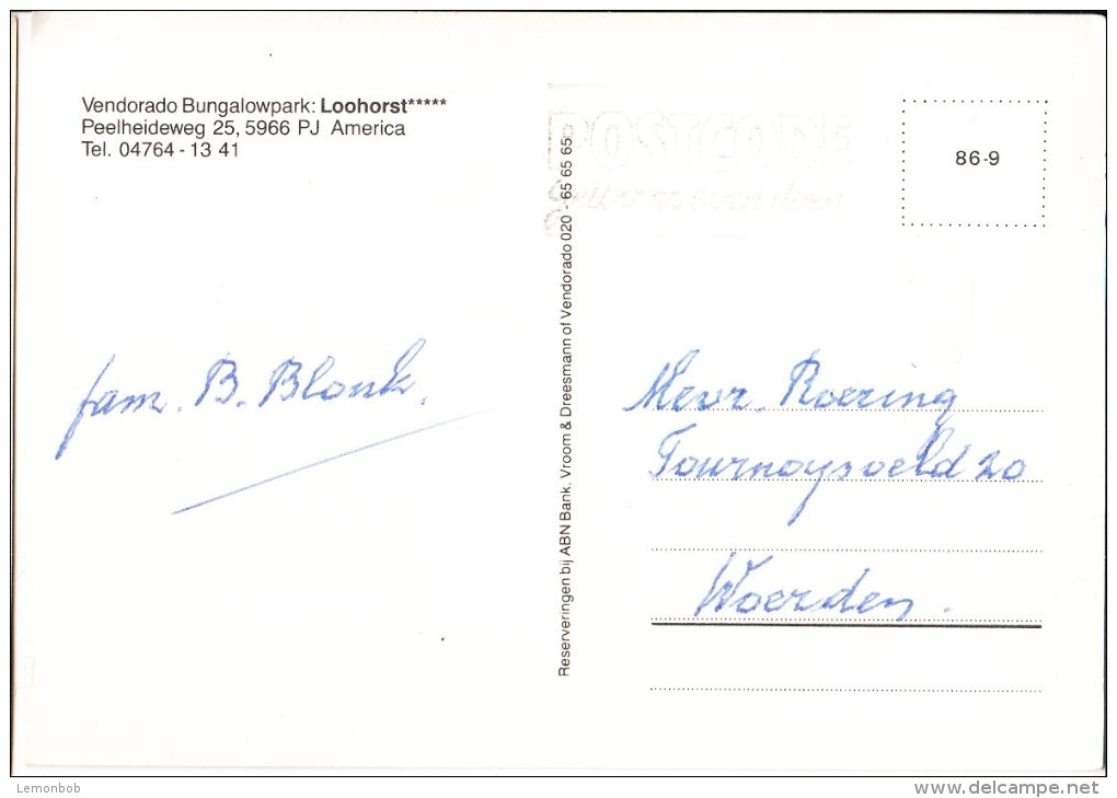 Netherlands, Vendorado Bungalowpark Loohorst PJ America, Used Postcard [14629] - Horst