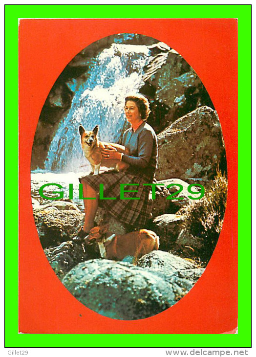 ROYAL FAMILIES - MAJESTY THE QUEEN BY A WATERFALL, BALMORAL - PHOTO, PATRICK LICHFIELD - J. ARTHUR DIXON - - Familles Royales